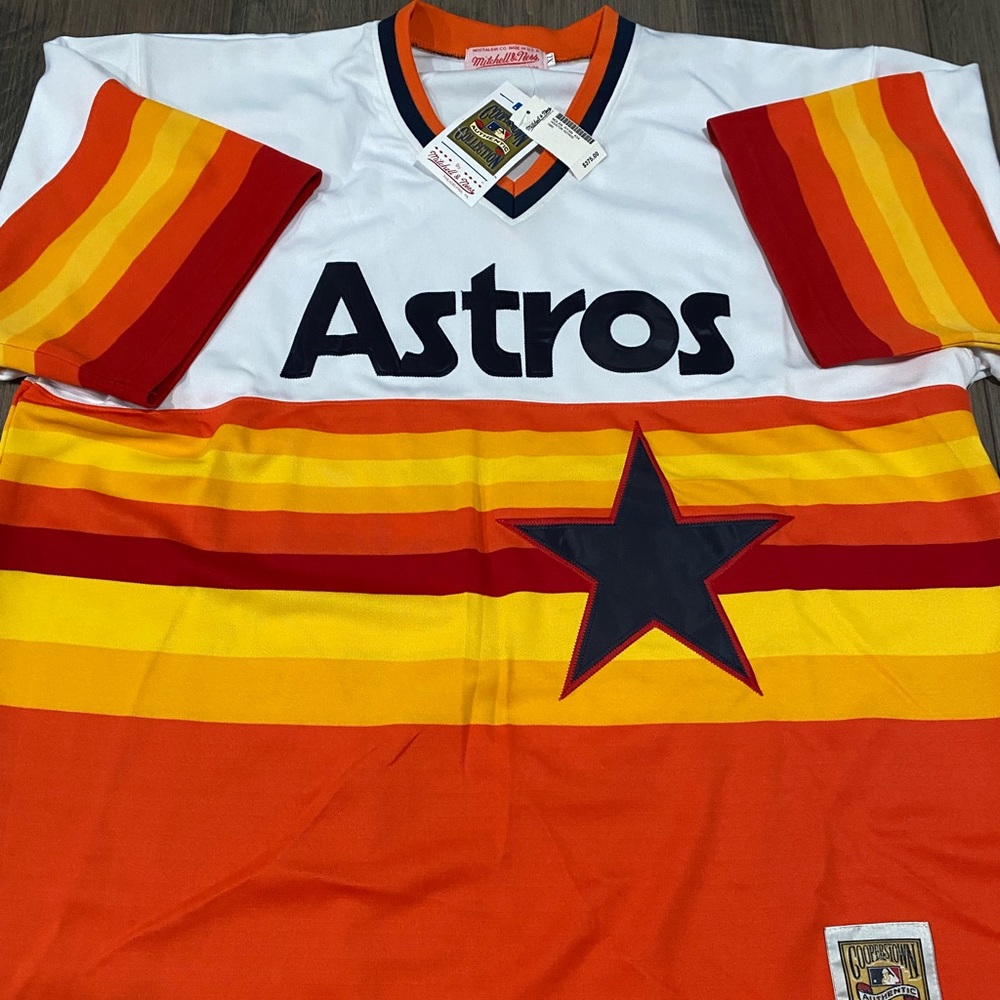 NWT Mitchell & Ness Cooperstown Collection 1980 Astros Nolan Ryan jersey - XL